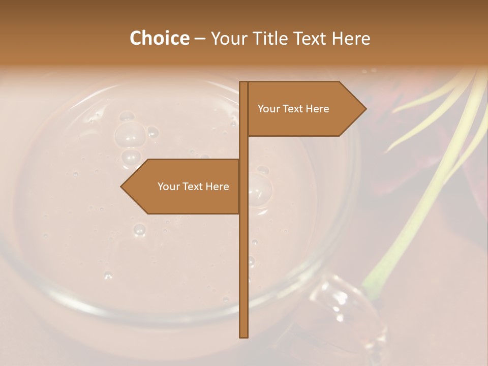 Concepts Food Flower PowerPoint Template