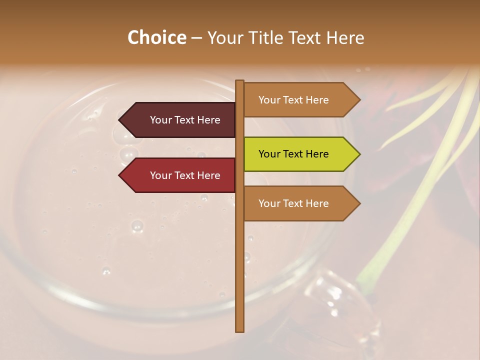 Concepts Food Flower PowerPoint Template