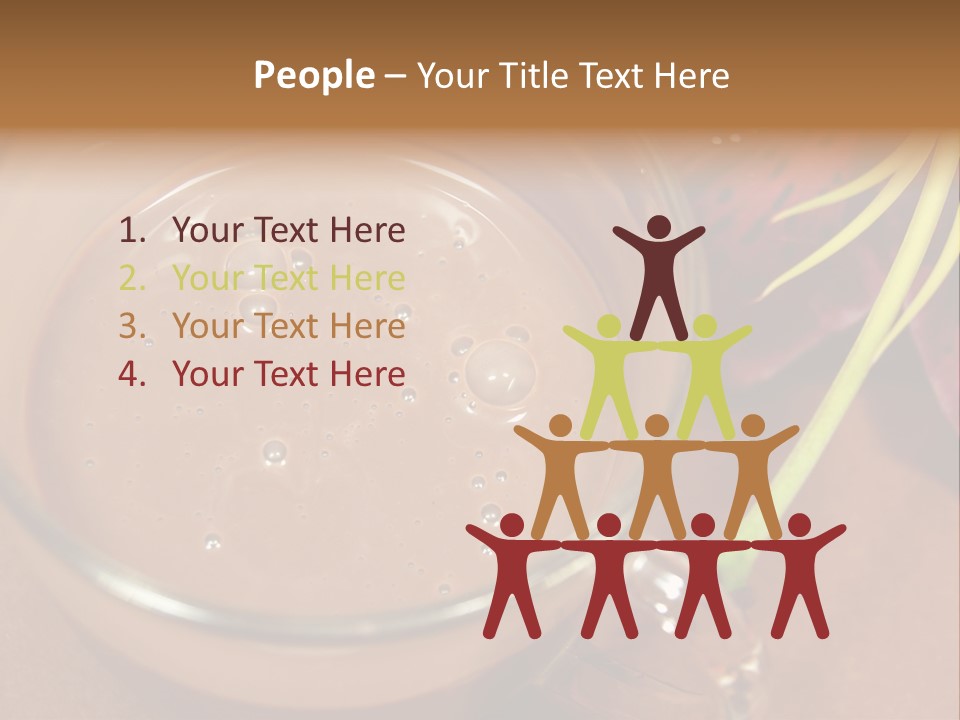 Concepts Food Flower PowerPoint Template