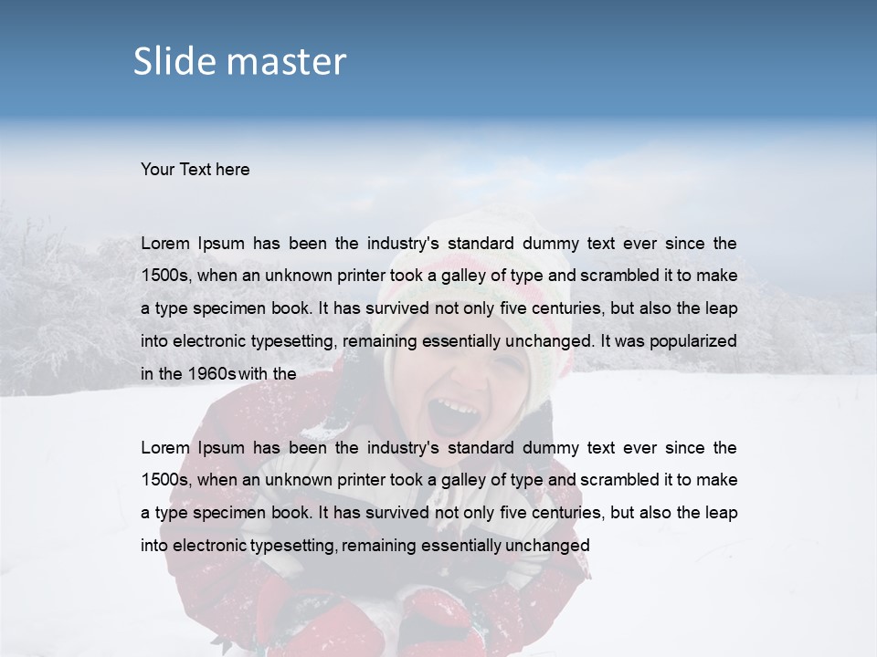 Baby Jolly Cheerful PowerPoint Template