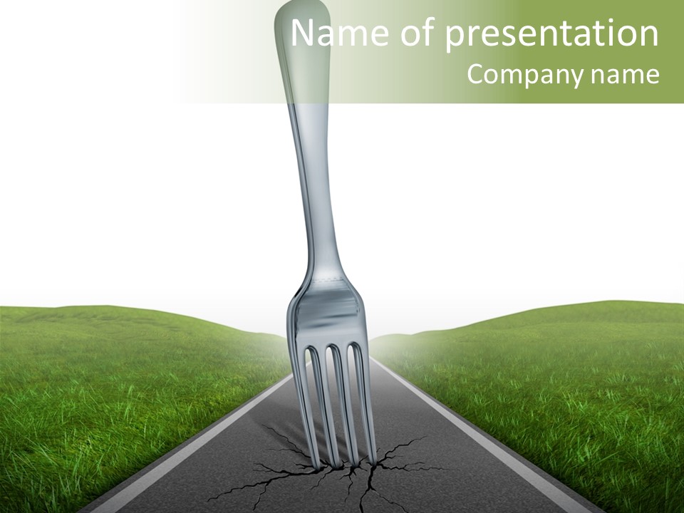 Gourmet Road Trip Road PowerPoint Template