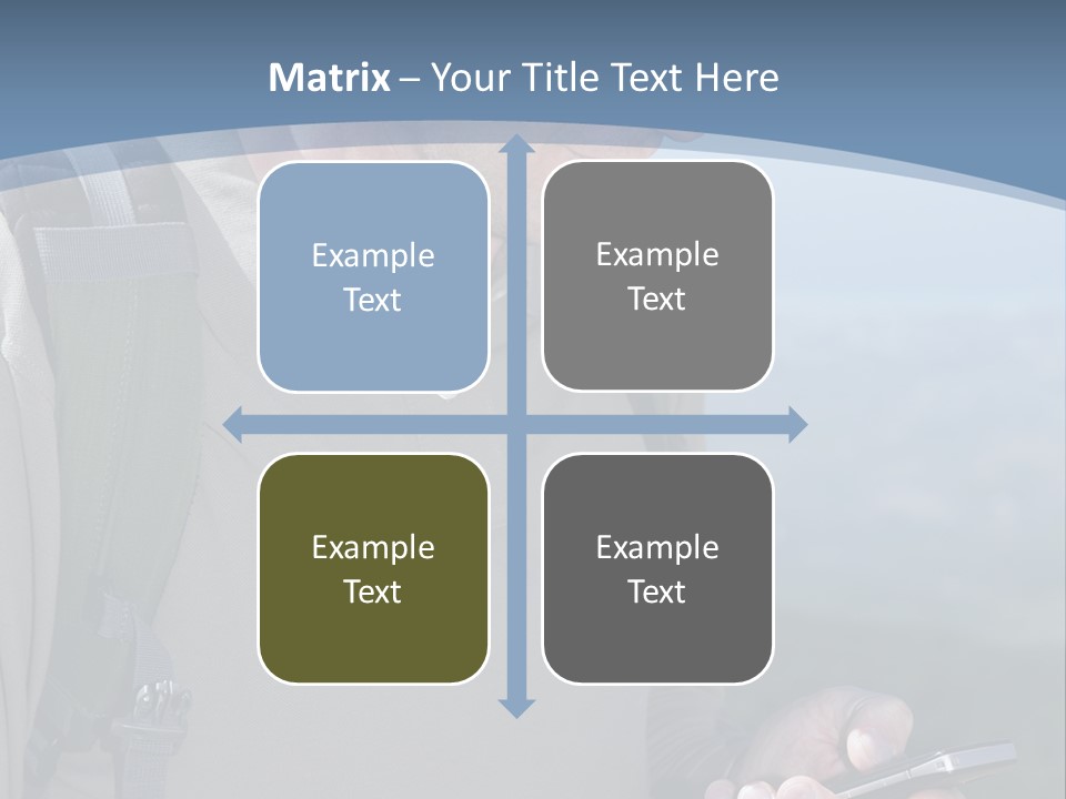 Mobile Man Green PowerPoint Template