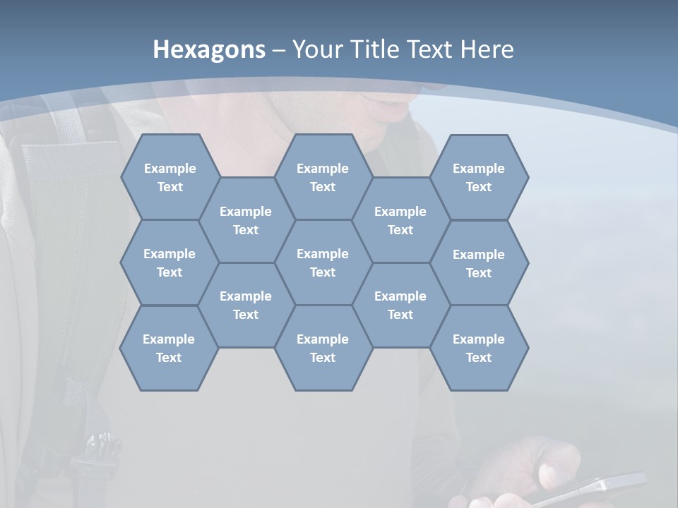 Mobile Man Green PowerPoint Template