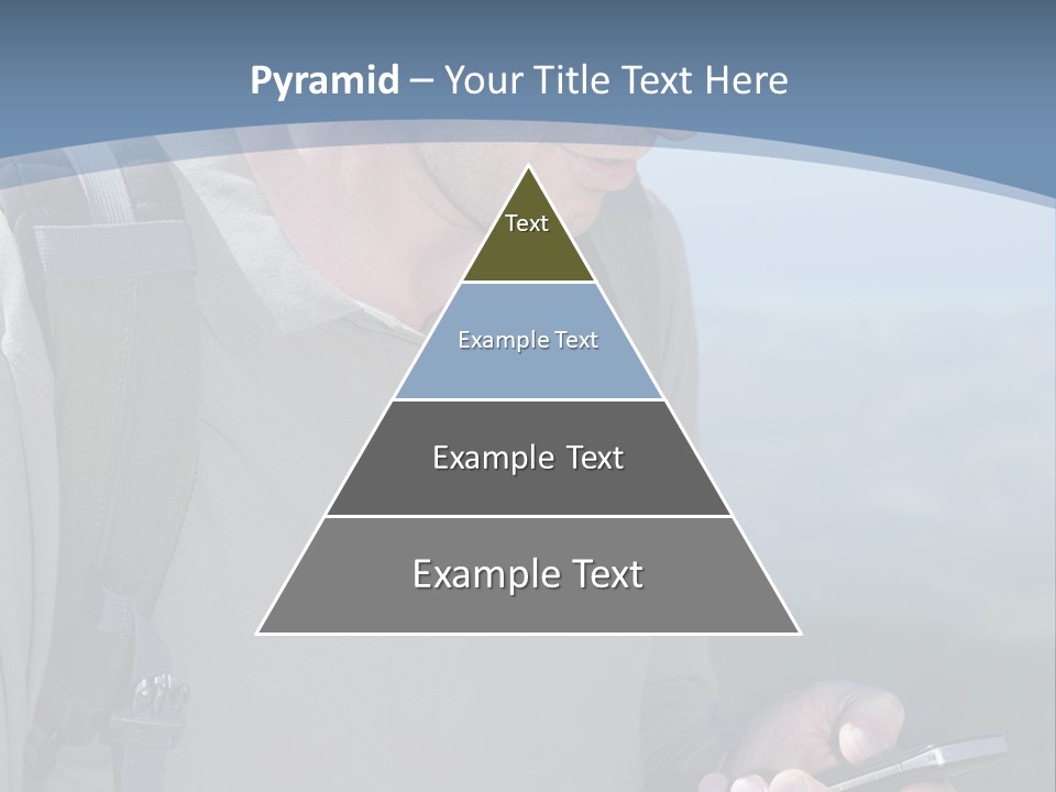 Mobile Man Green PowerPoint Template