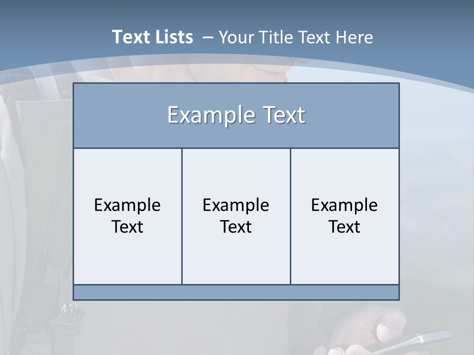 Mobile Man Green PowerPoint Template