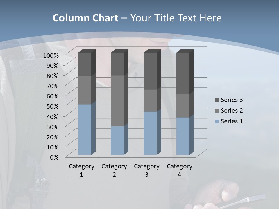 Mobile Man Green PowerPoint Template