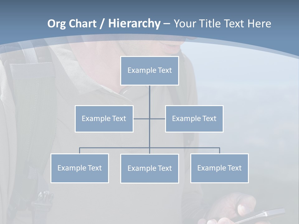 Mobile Man Green PowerPoint Template