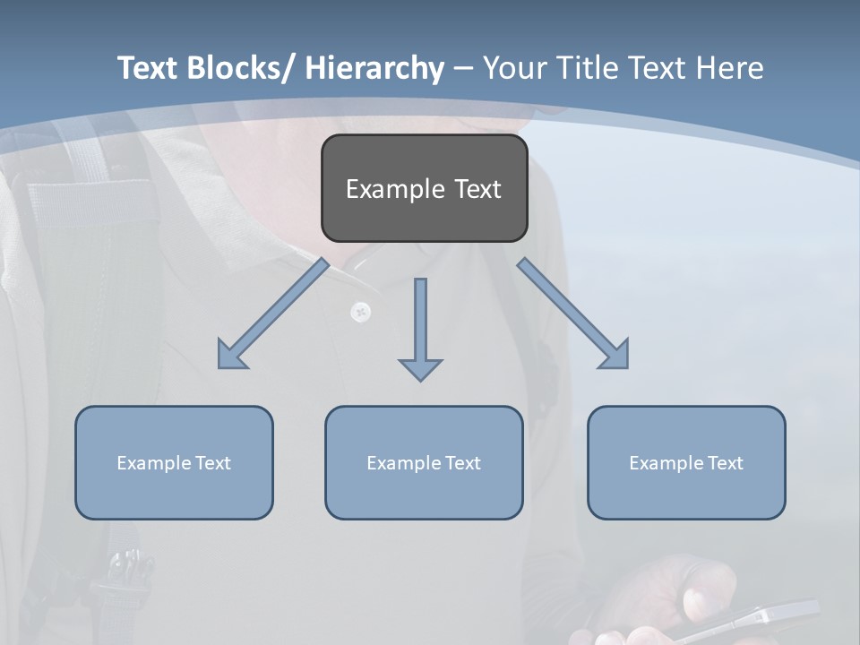 Mobile Man Green PowerPoint Template
