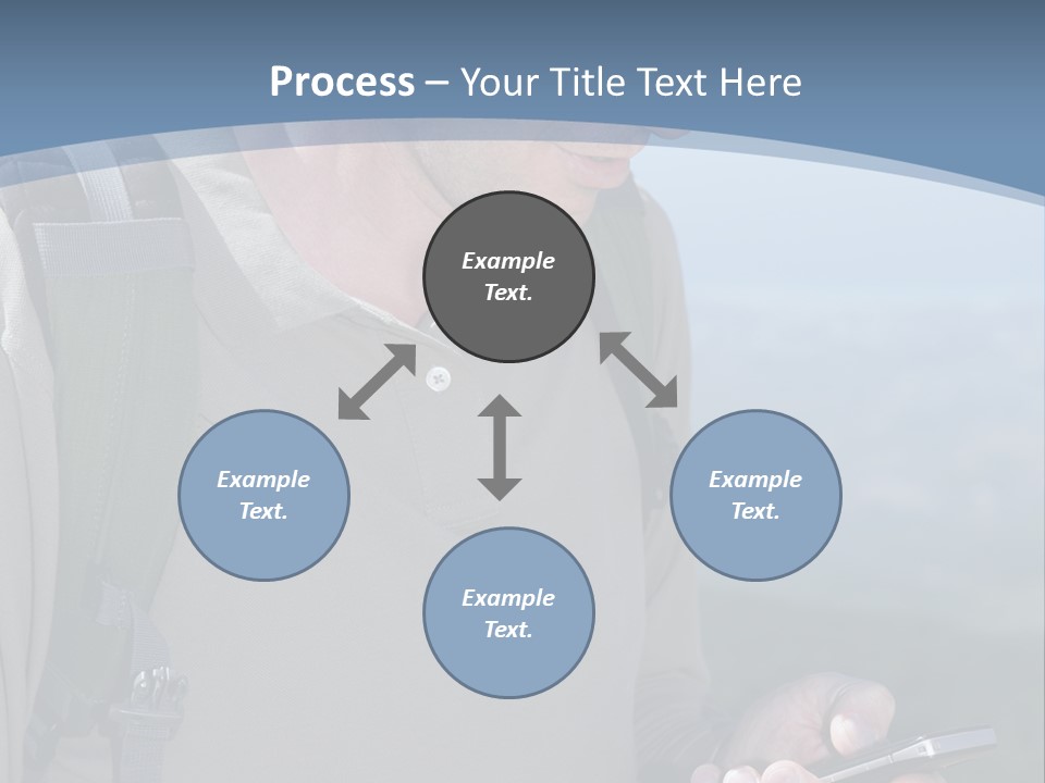 Mobile Man Green PowerPoint Template