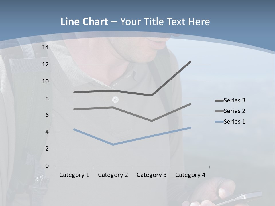 Mobile Man Green PowerPoint Template