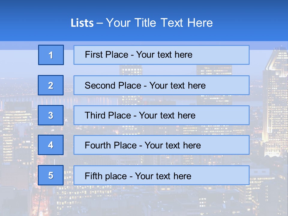 Urban View Street PowerPoint Template