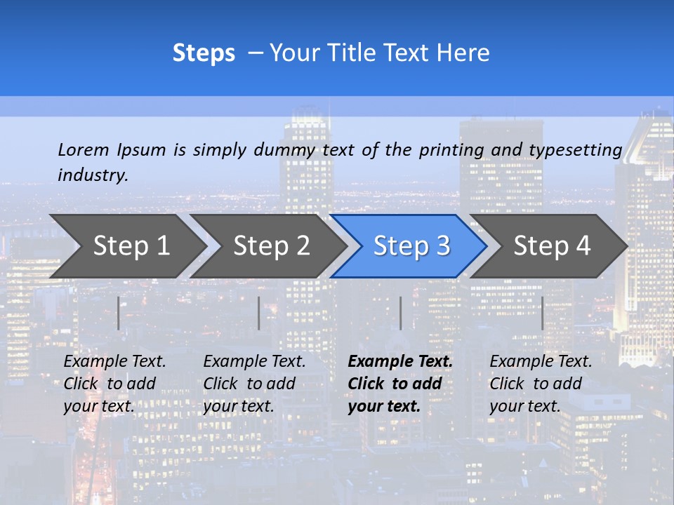 Urban View Street PowerPoint Template
