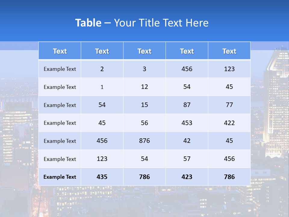 Urban View Street PowerPoint Template