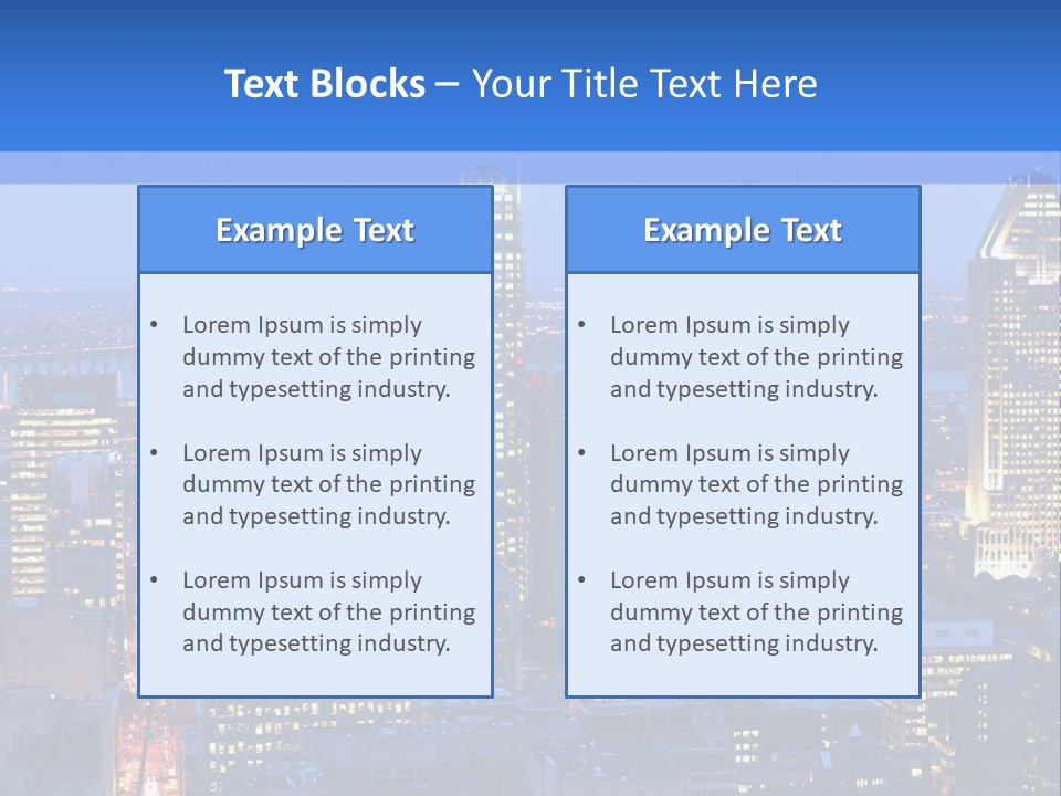 Urban View Street PowerPoint Template