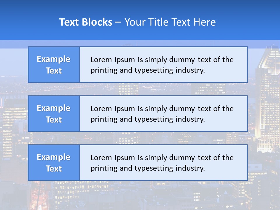 Urban View Street PowerPoint Template