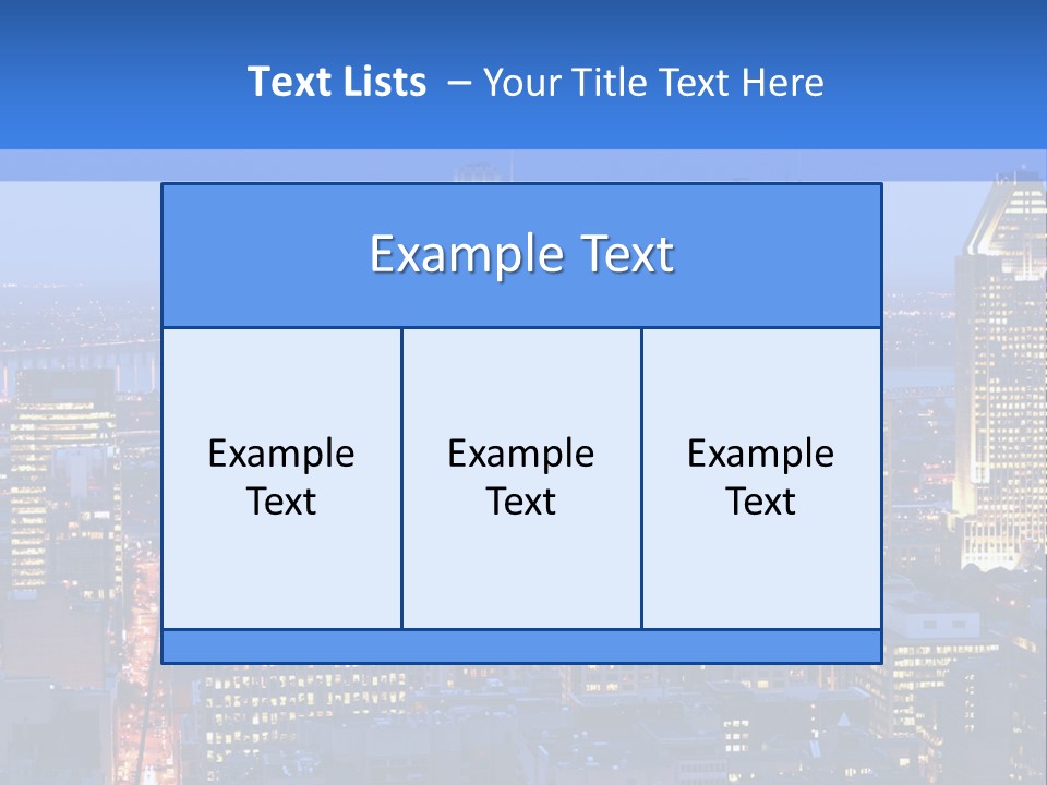 Urban View Street PowerPoint Template
