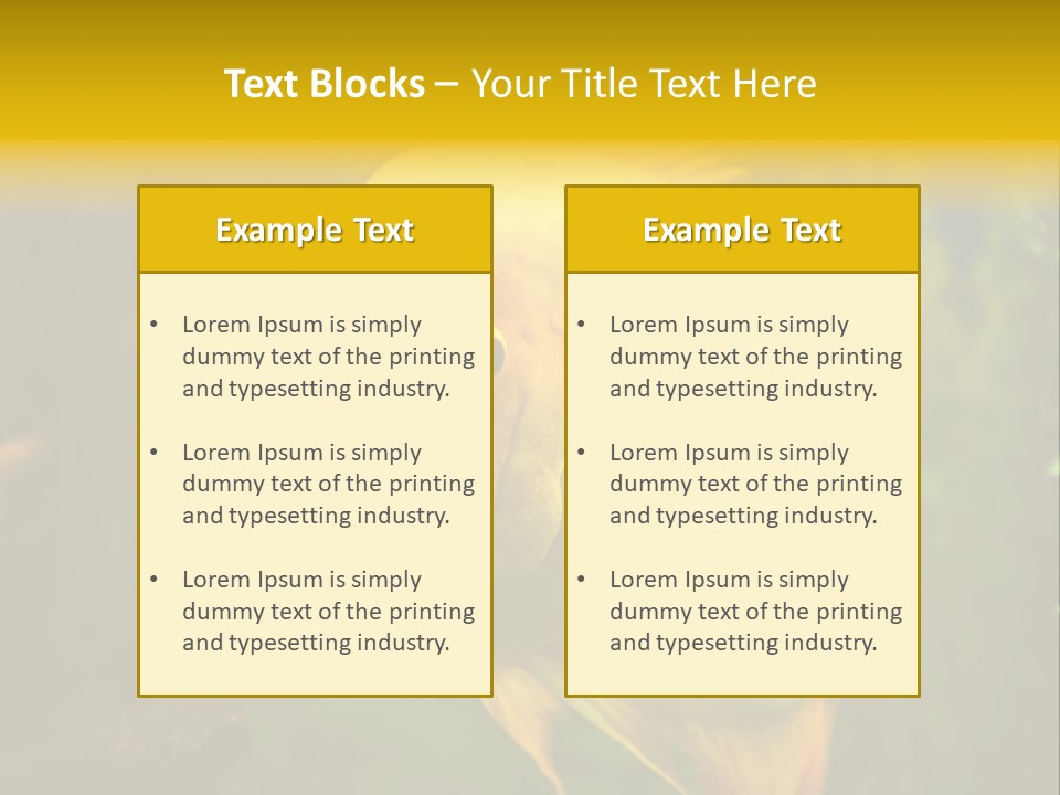 Tropical Wildlife Light PowerPoint Template