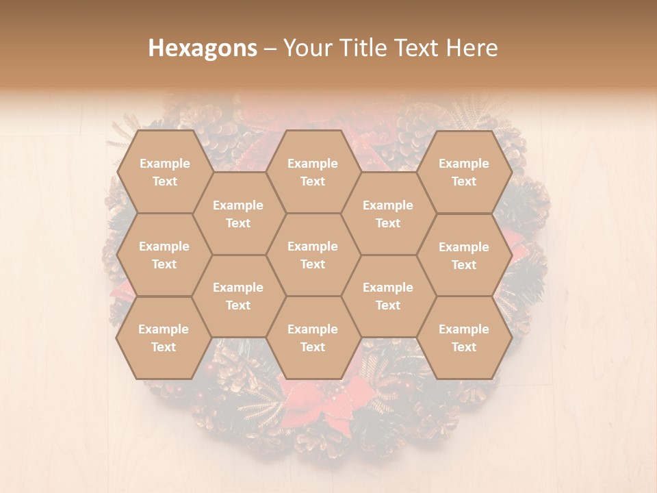 Gold Ball Wood PowerPoint Template