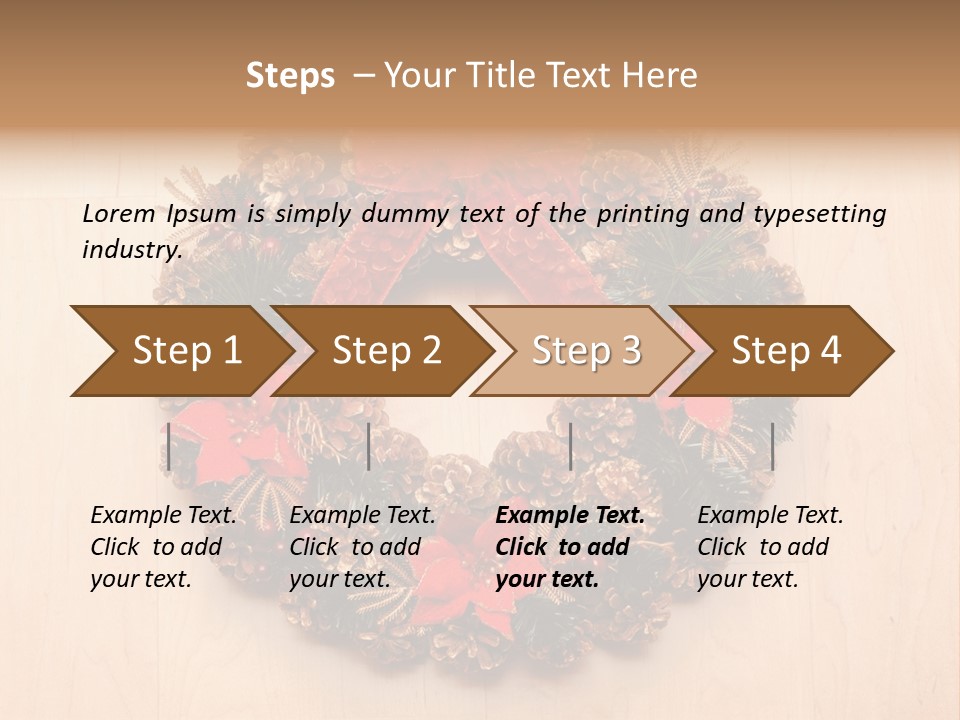 Gold Ball Wood PowerPoint Template