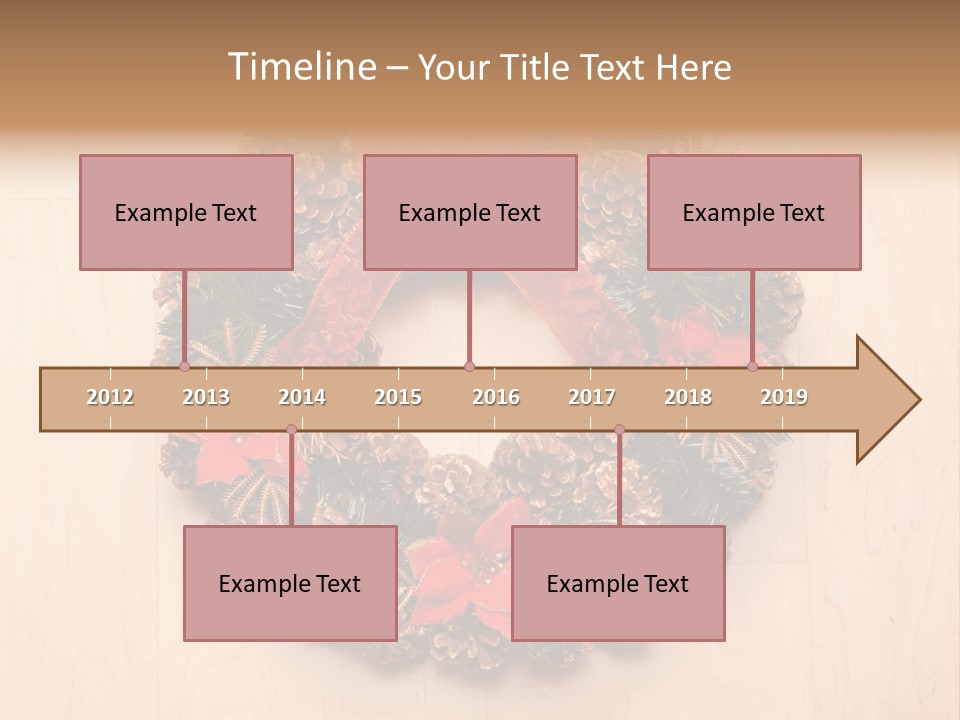 Gold Ball Wood PowerPoint Template