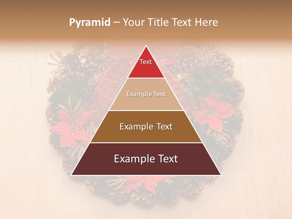 Gold Ball Wood PowerPoint Template