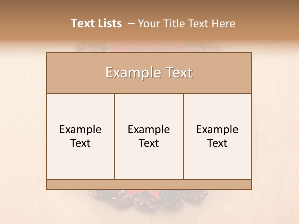 Gold Ball Wood PowerPoint Template