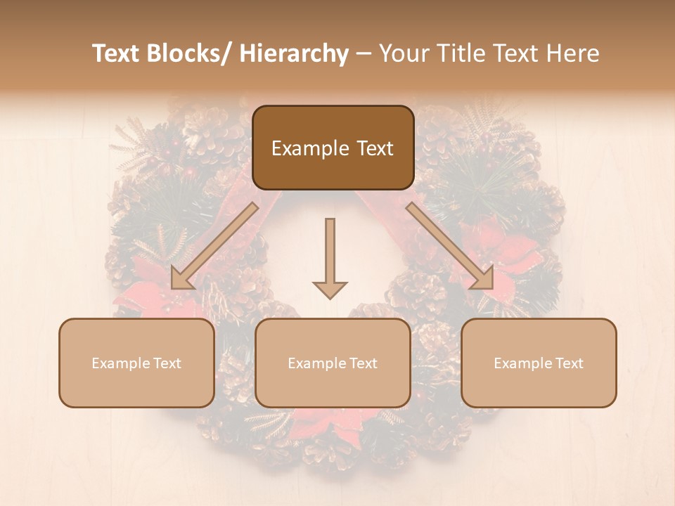 Gold Ball Wood PowerPoint Template