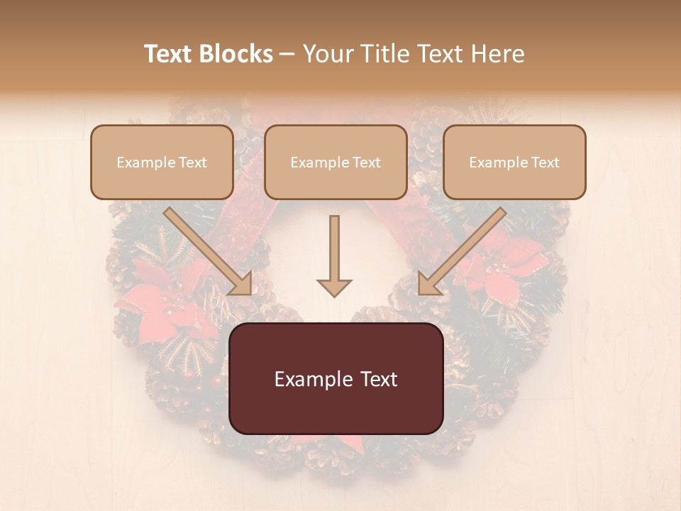 Gold Ball Wood PowerPoint Template