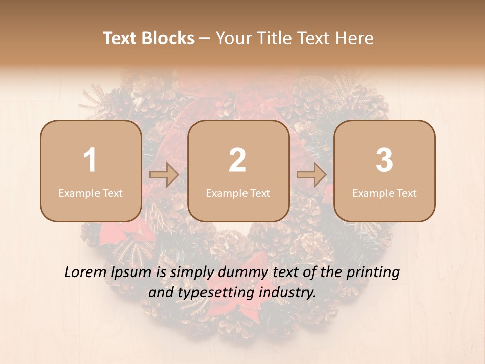 Gold Ball Wood PowerPoint Template