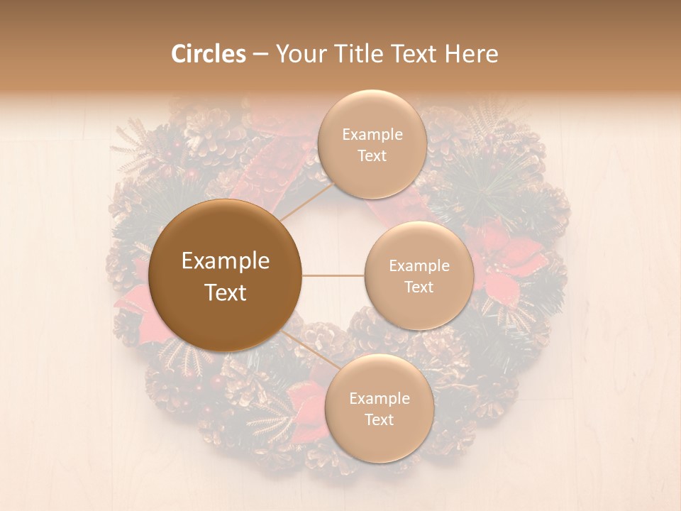 Gold Ball Wood PowerPoint Template