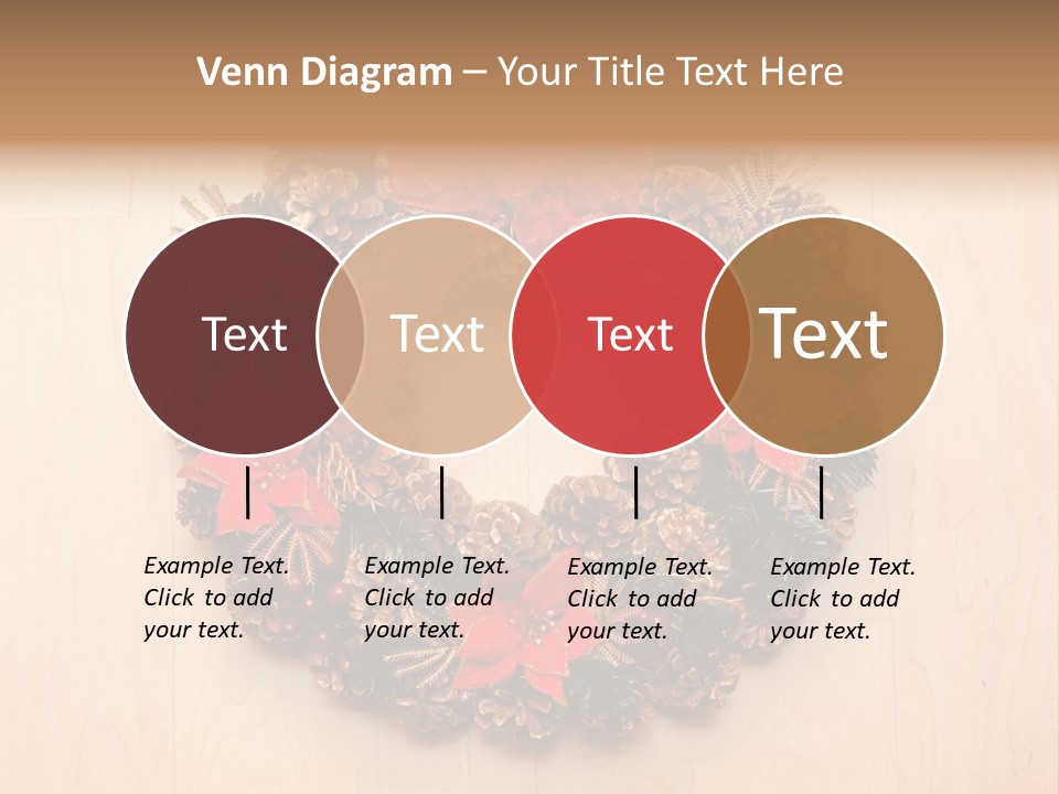 Gold Ball Wood PowerPoint Template