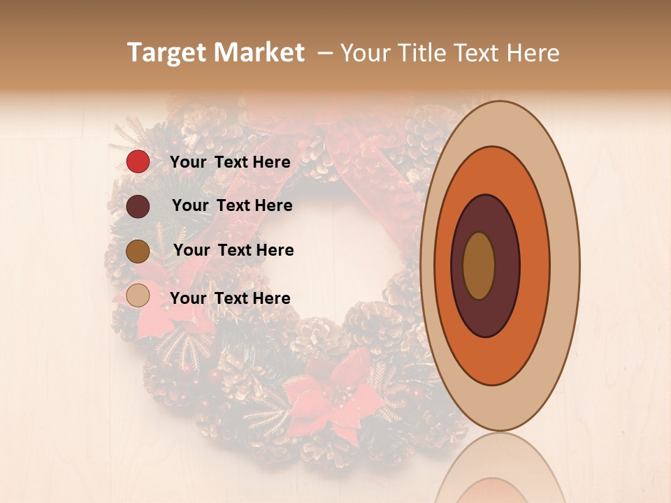 Gold Ball Wood PowerPoint Template