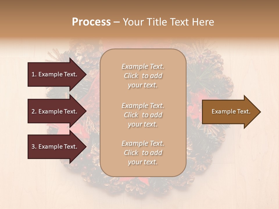Gold Ball Wood PowerPoint Template