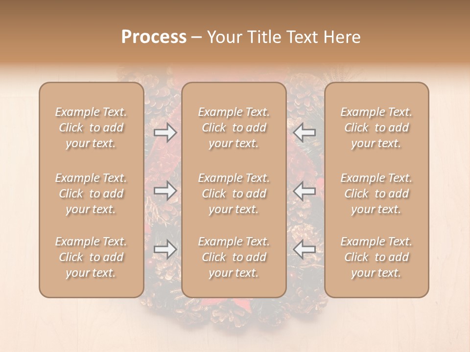 Gold Ball Wood PowerPoint Template