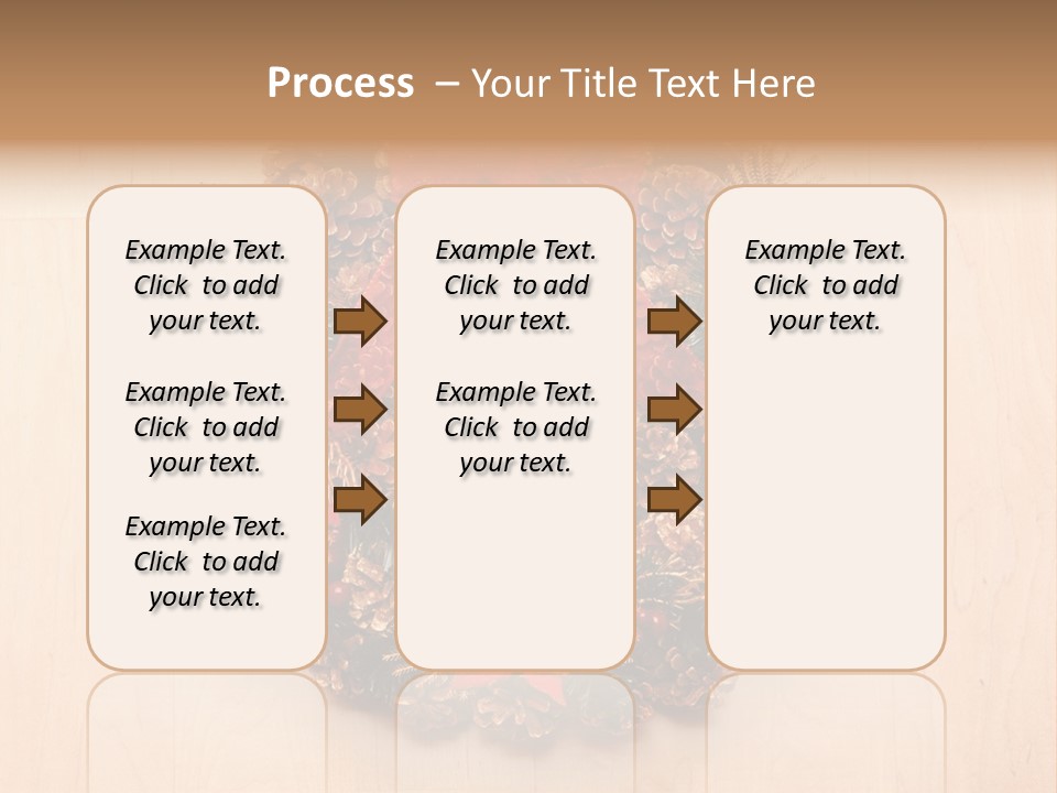 Gold Ball Wood PowerPoint Template