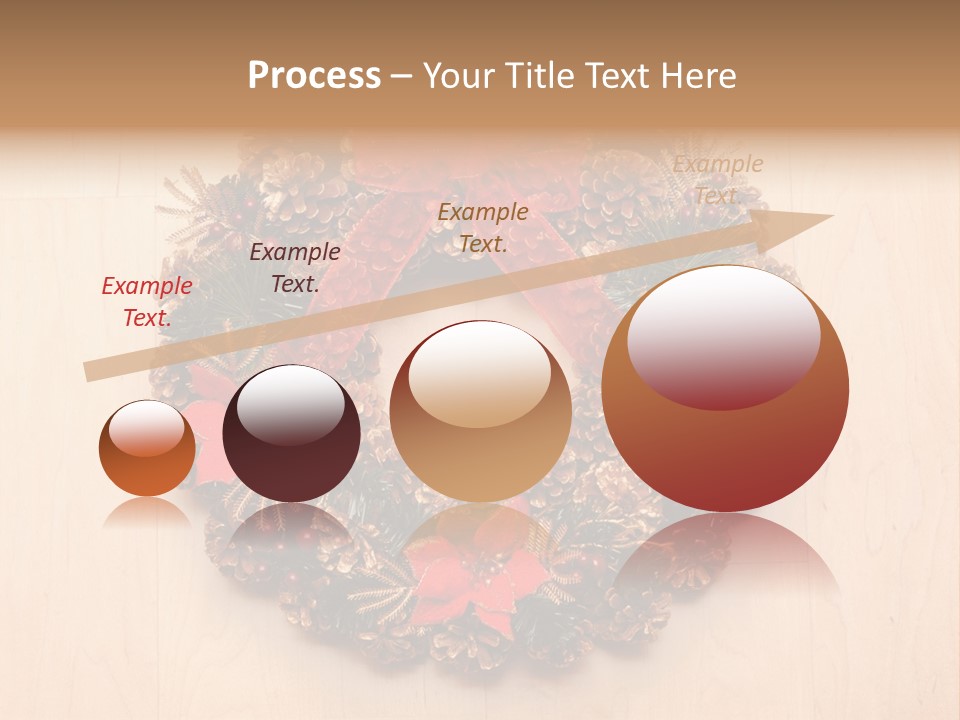Gold Ball Wood PowerPoint Template