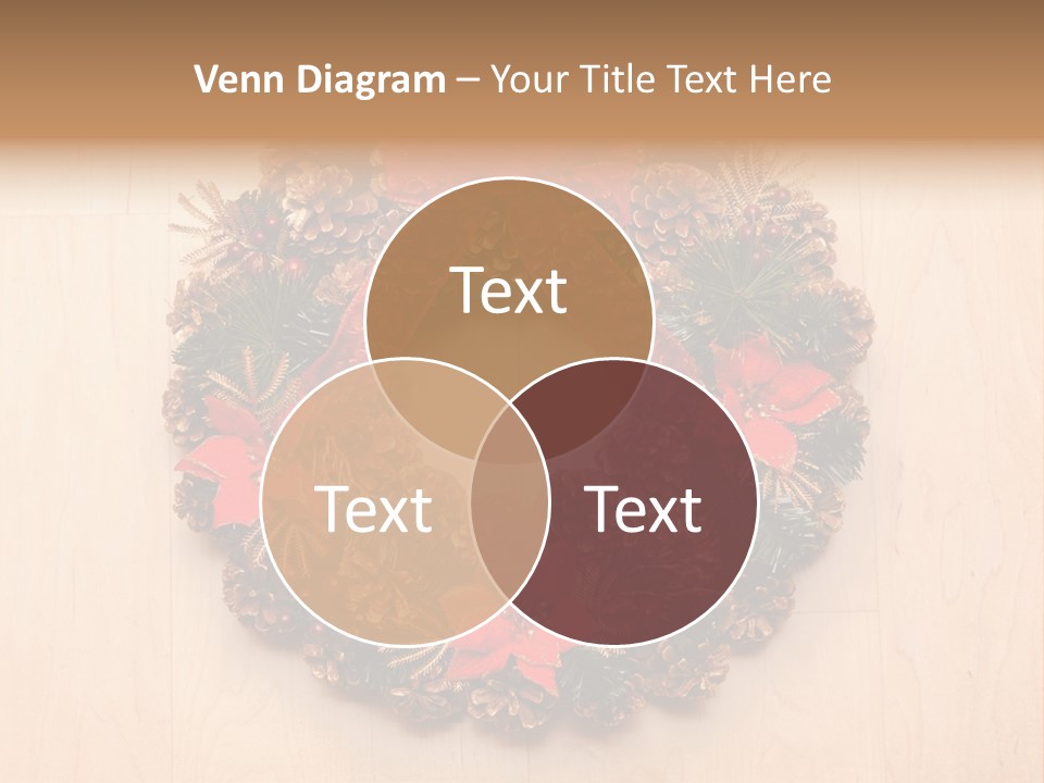 Gold Ball Wood PowerPoint Template