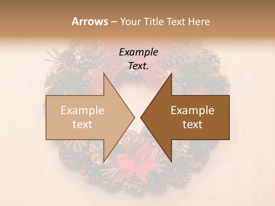 Gold Ball Wood PowerPoint Template