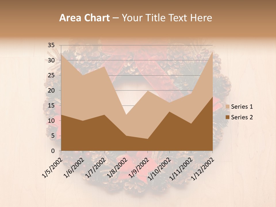 Gold Ball Wood PowerPoint Template
