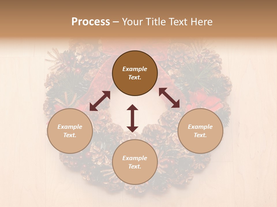 Gold Ball Wood PowerPoint Template