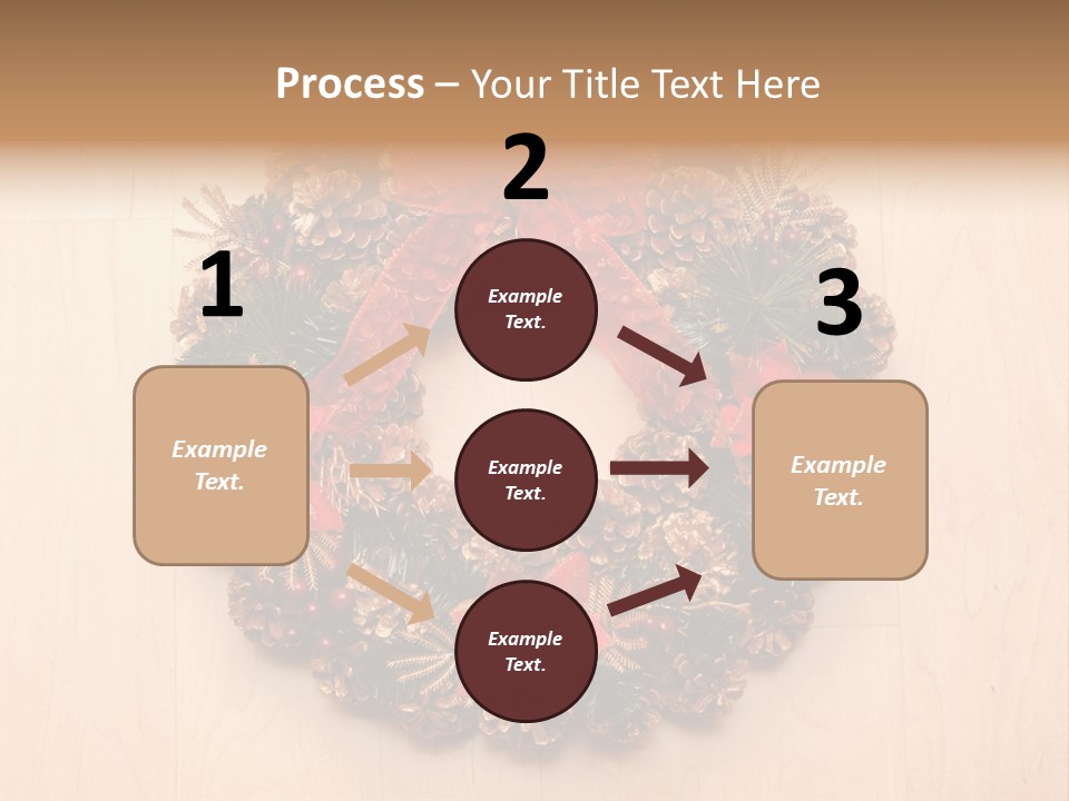 Gold Ball Wood PowerPoint Template