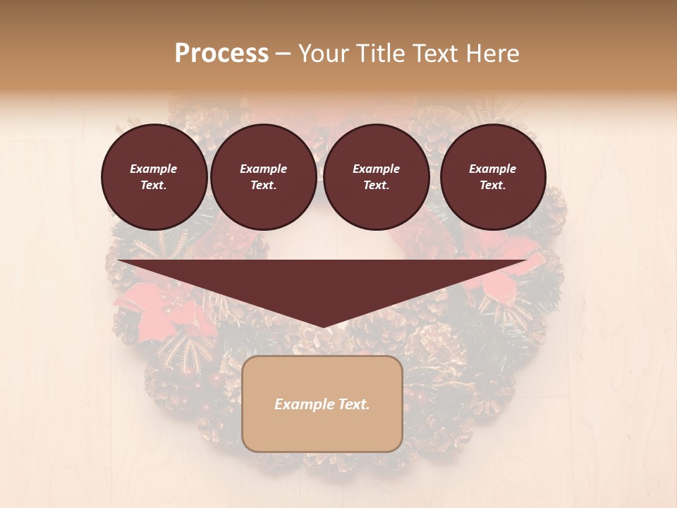 Gold Ball Wood PowerPoint Template