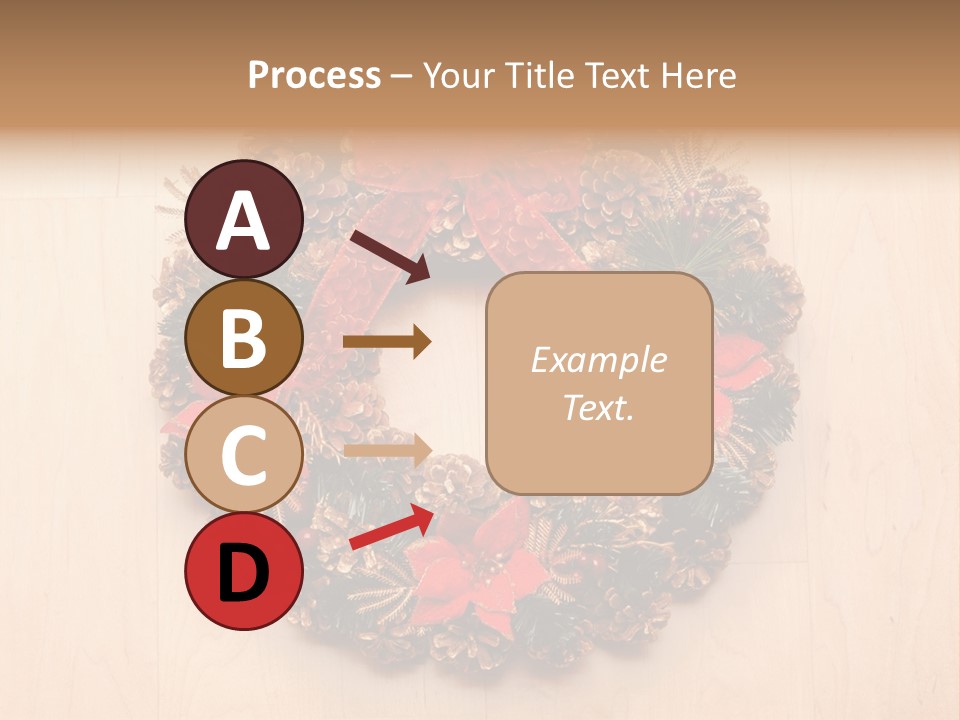 Gold Ball Wood PowerPoint Template