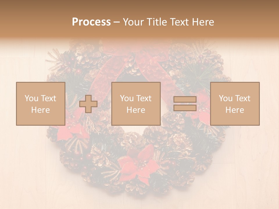 Gold Ball Wood PowerPoint Template