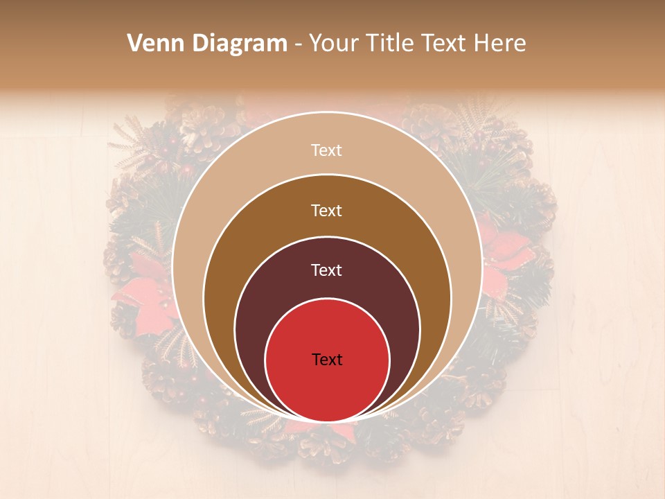 Gold Ball Wood PowerPoint Template