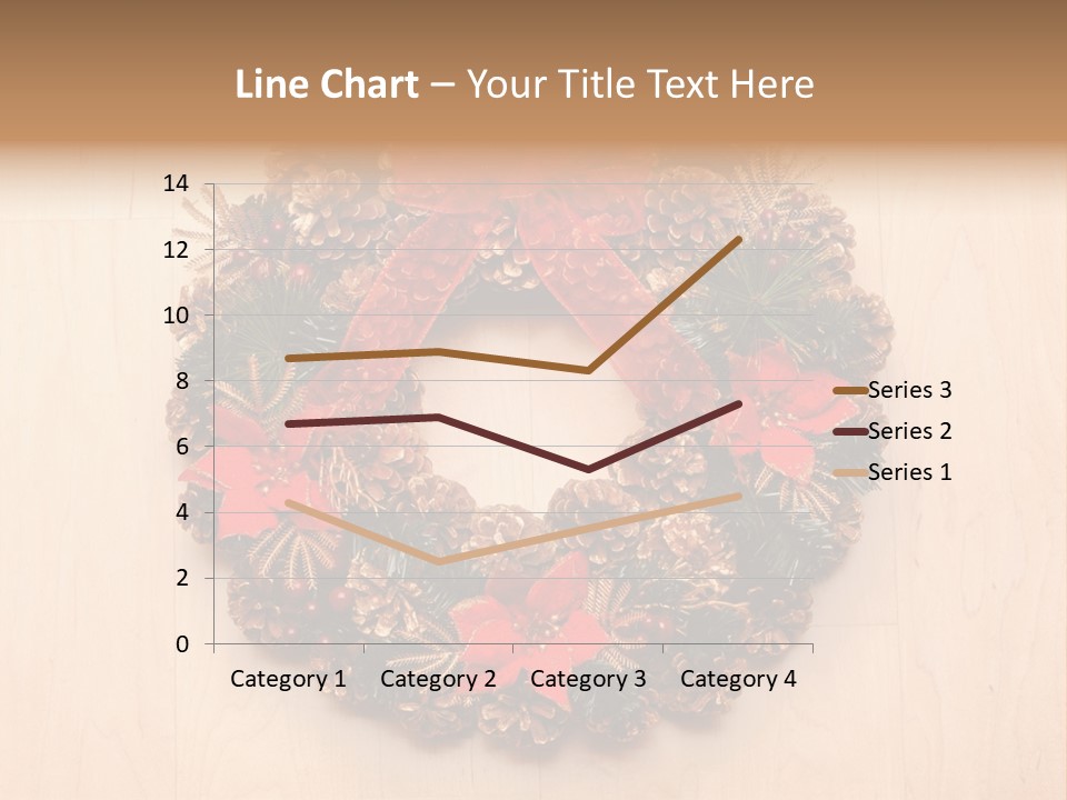 Gold Ball Wood PowerPoint Template