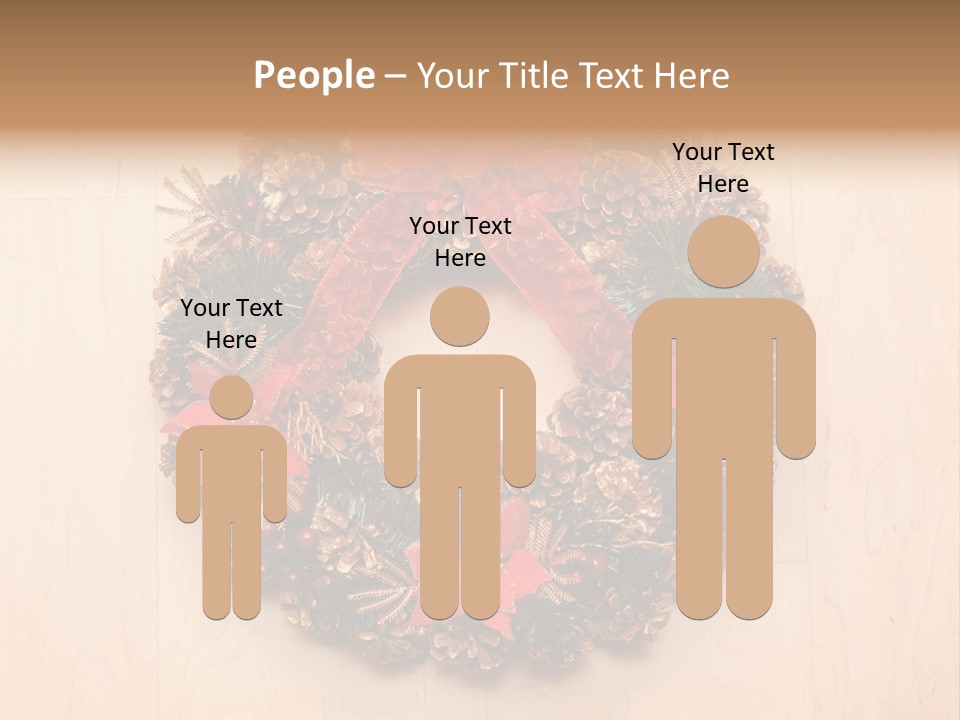 Gold Ball Wood PowerPoint Template