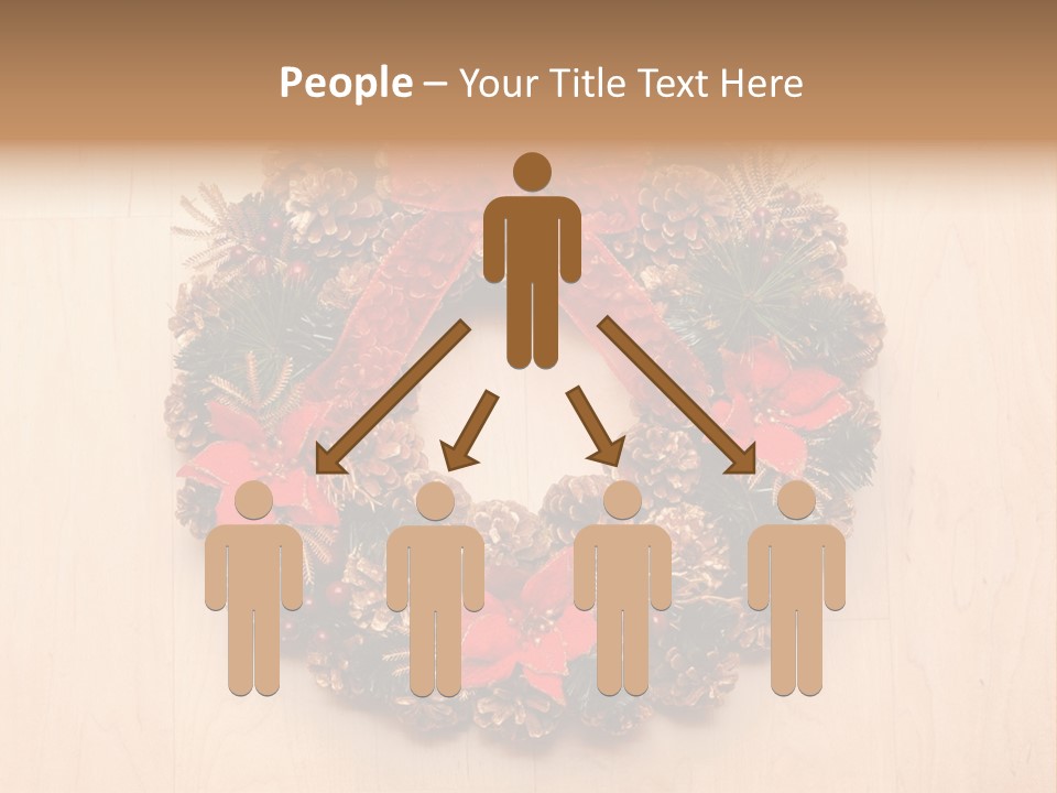 Gold Ball Wood PowerPoint Template