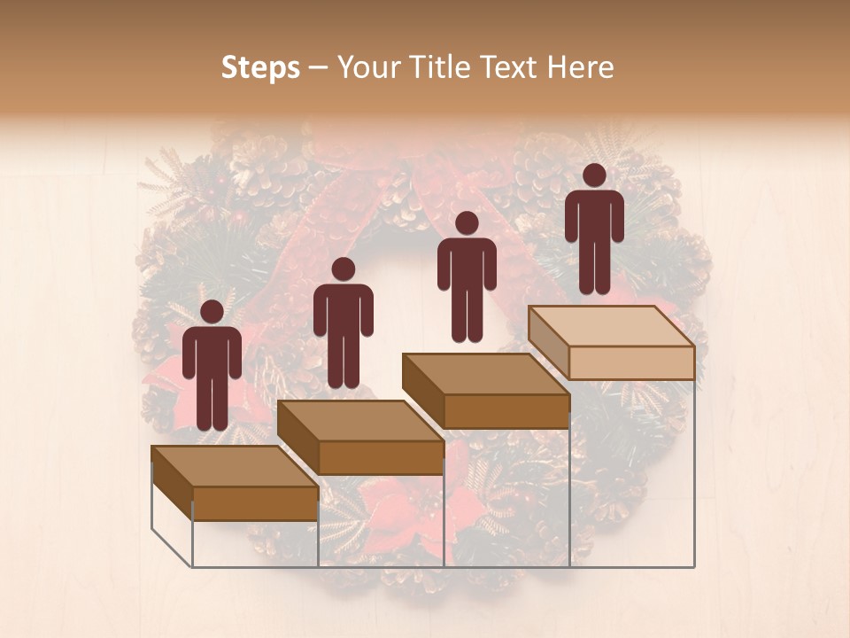 Gold Ball Wood PowerPoint Template