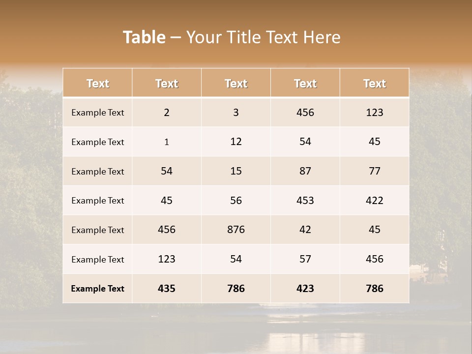Horse Guard Lake James PowerPoint Template